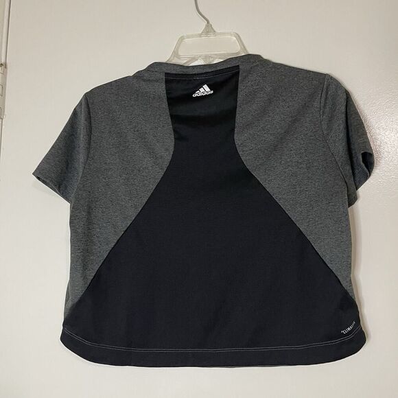 Adidas Cropped Gray loose workout shirt size US small - Picture 5 of 5